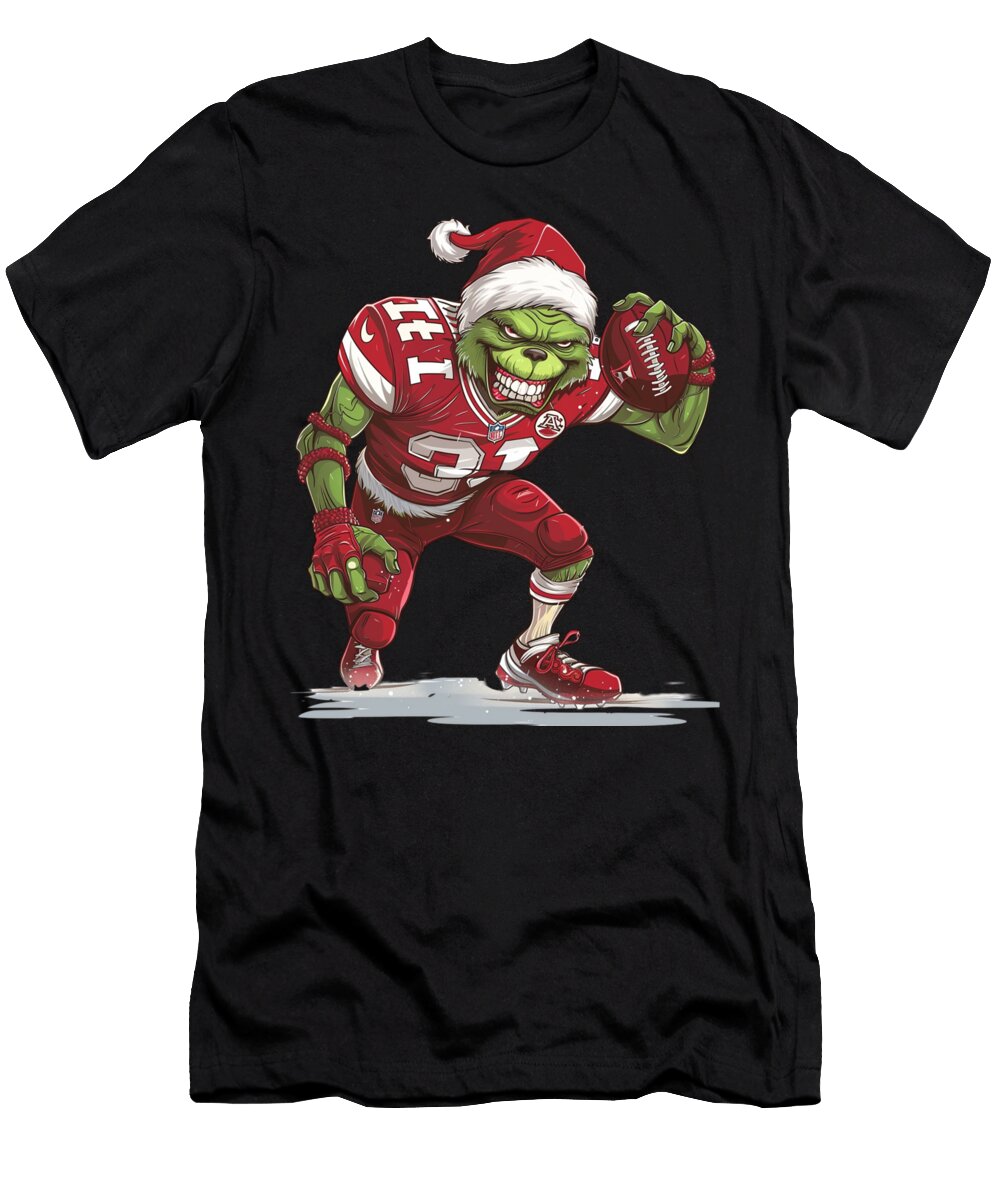 1 the Grinch Vs Cleveland Indians Logo Showdown Rush T-Shirt