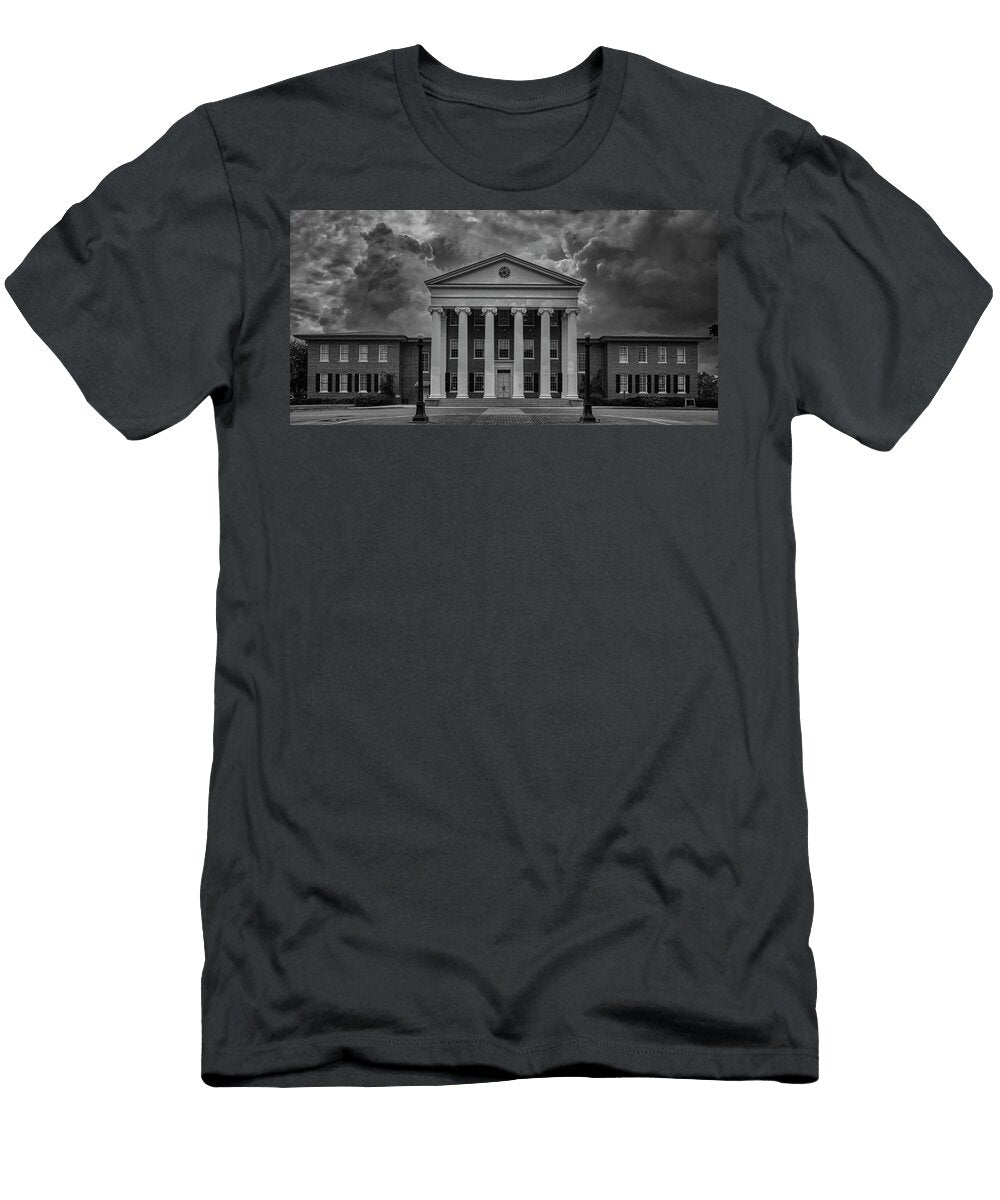 1 the Historic Lyceum of Ole Miss At Dusk Mountain Dreams T-Shirt