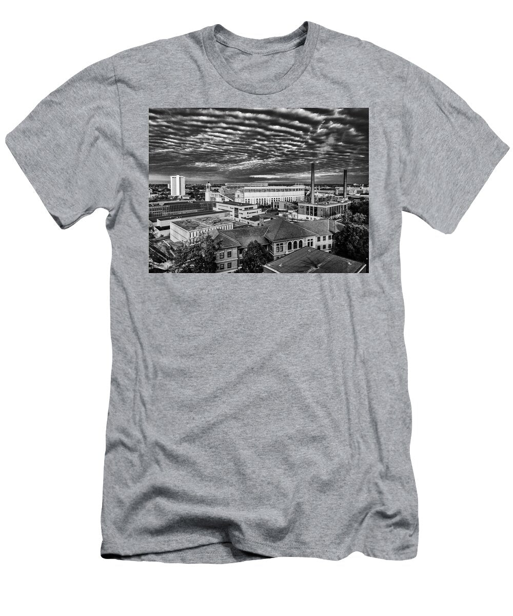 1 the Ohio State University and Ohio Stadium Dan Keck T-Shirt