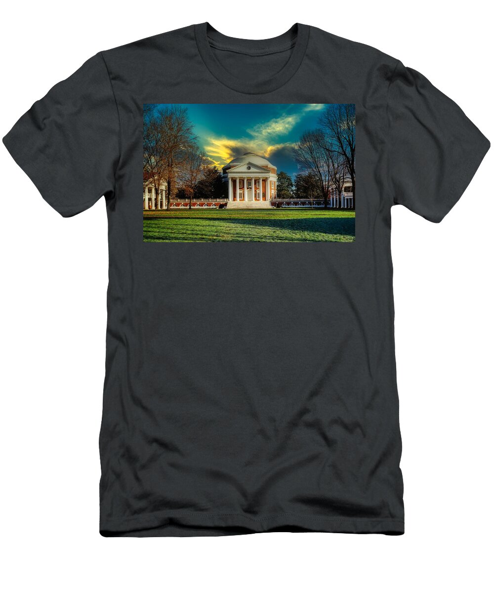 1 the University of Virginia Rotunda At Sunset Library of Congress T-Shirt