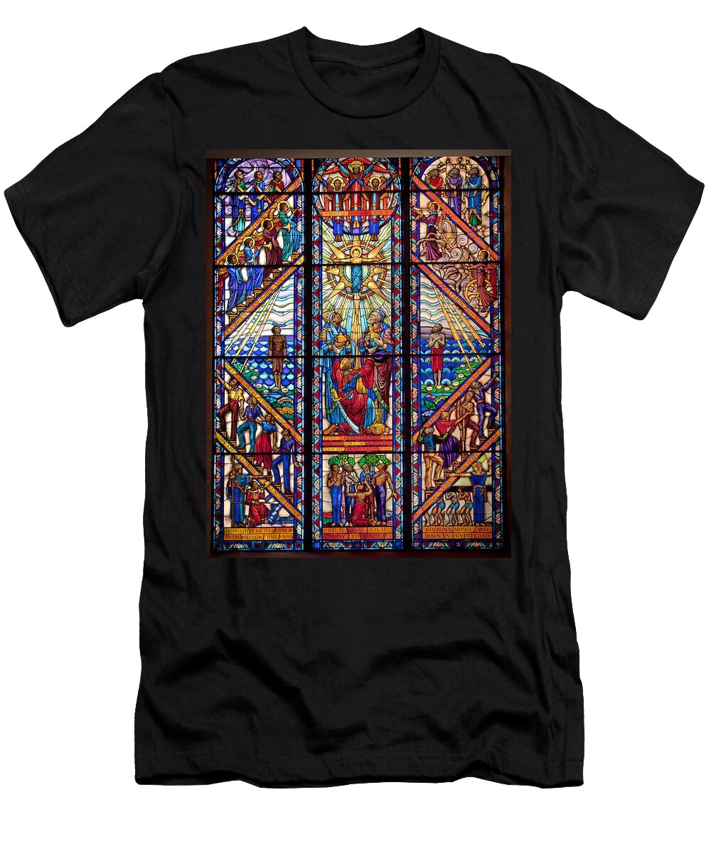 1 Tuskegee Chapel Stained Glass Mountain Dreams T-Shirt