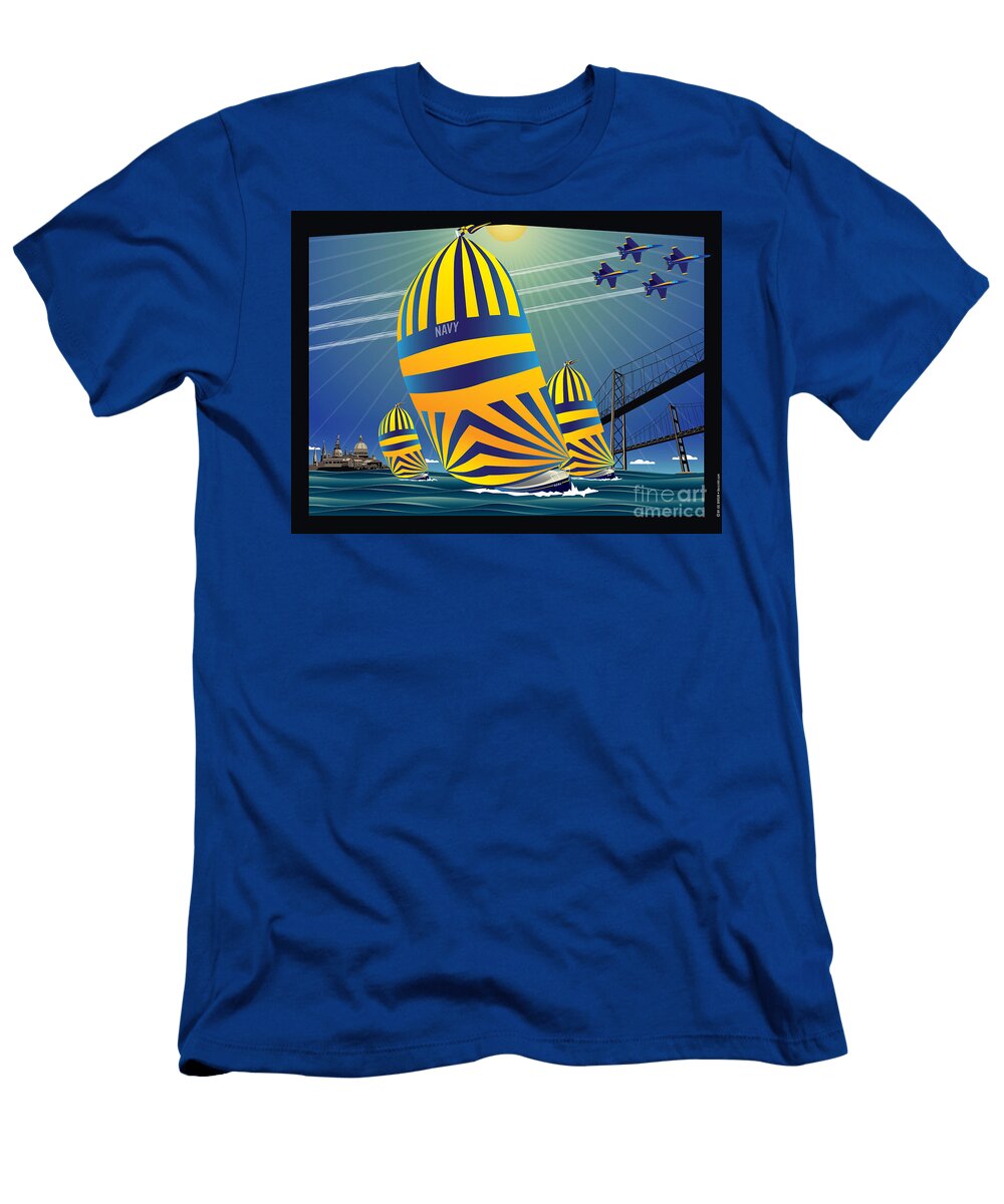 1 Usna High Noon Sail Joe Barsin T-Shirt