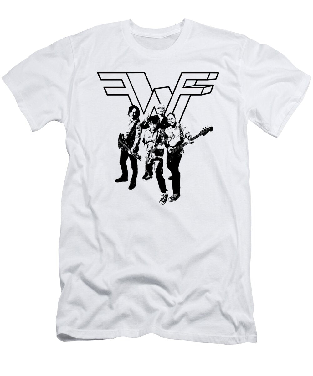 1 Weezer Band Stencil Asep Sendowo T-Shirt