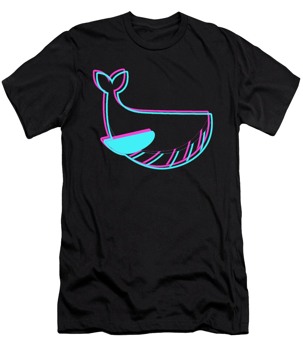 1 Whale Lineart Manuel Schmucker T-Shirt