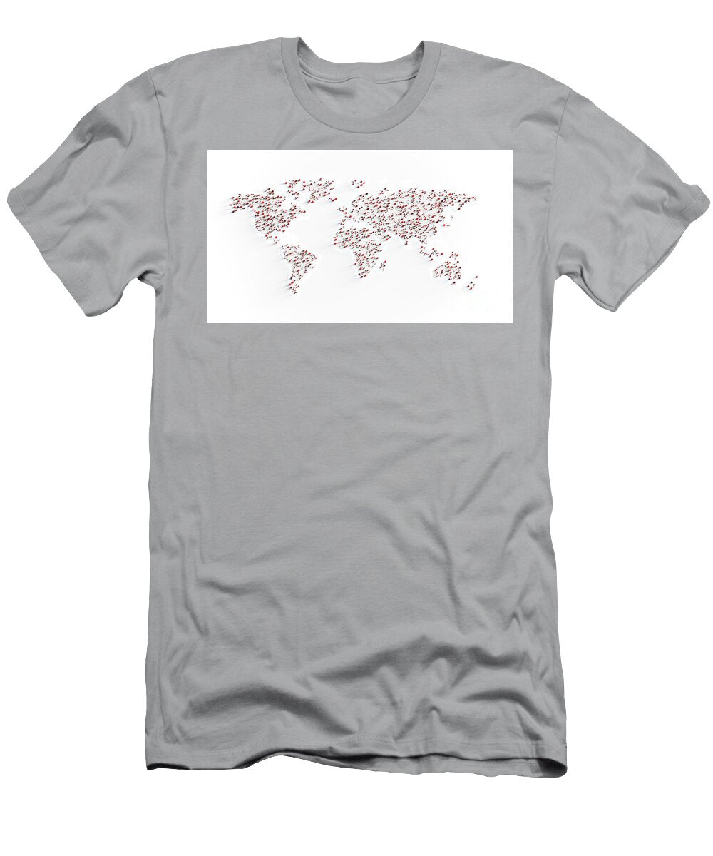 1 World Map Pandemic Outbreak Allan Swart T-Shirt