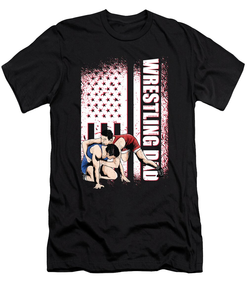 1 Wrestling Dad Motive for a Wrestler or Fighter Tom Schiesswald T-Shirt