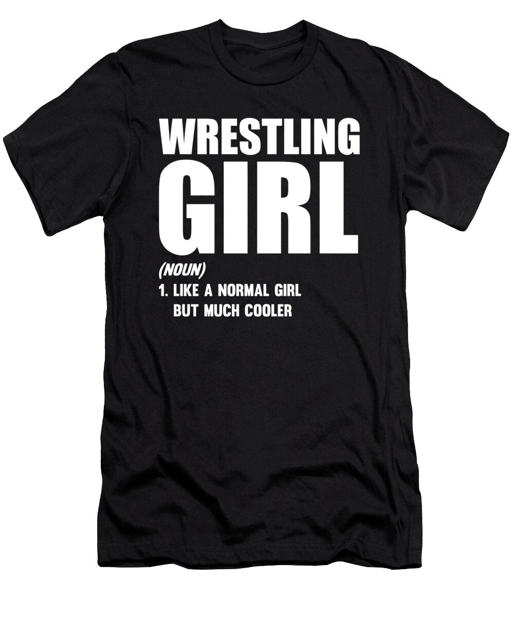 1 Wrestling Girl Motive for a Wrestler or Fighter Tom Schiesswald T-Shirt