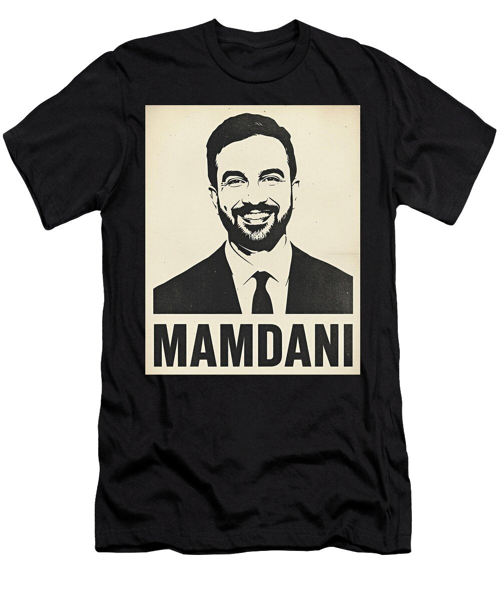 1 Zohran Mamdani Stylized Portrait Viral Guy T-Shirt