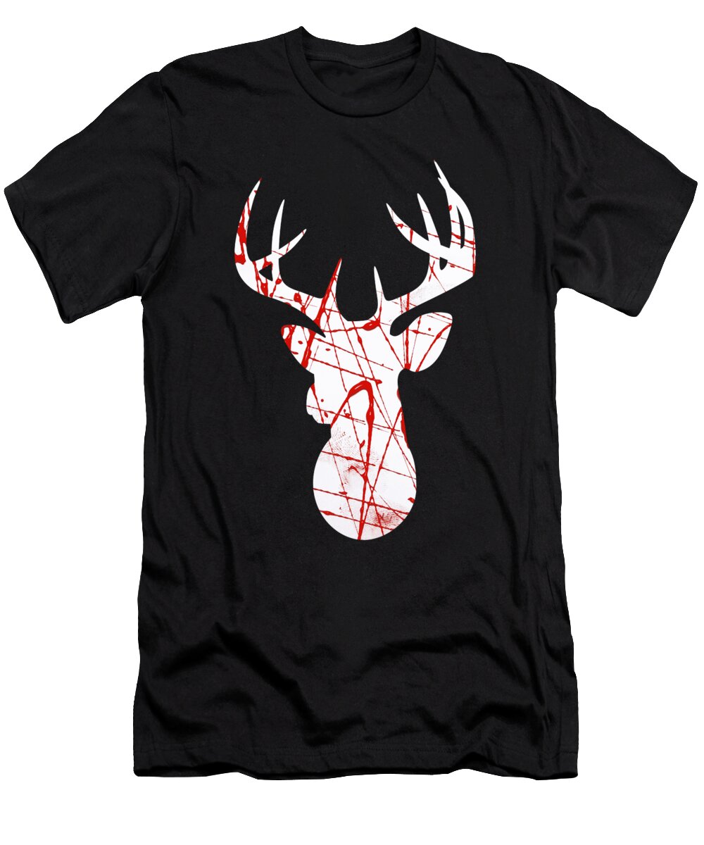 15 Abstract Dear Head Illustration Calnyto T-Shirt