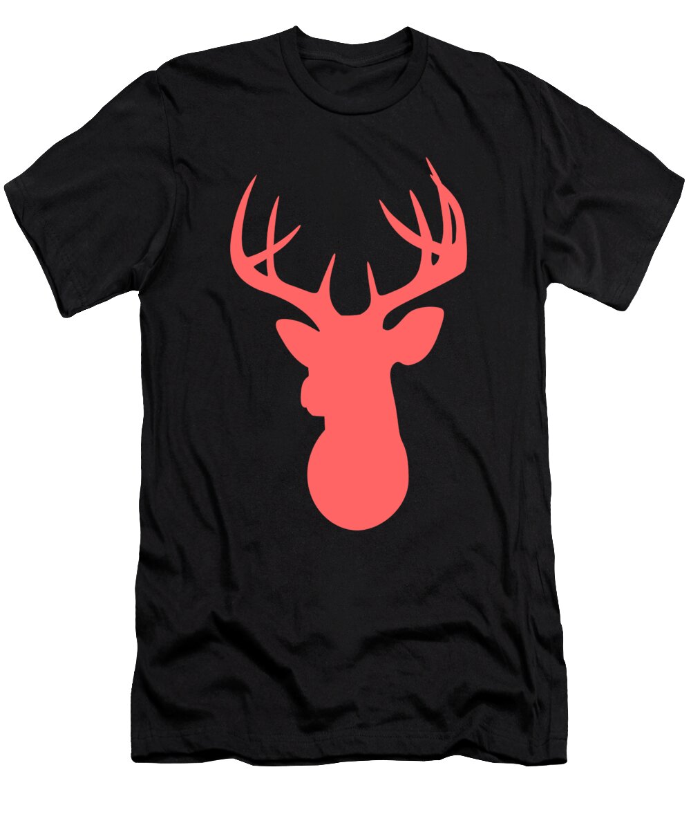 16 Abstract Dear Head Illustration Calnyto T-Shirt
