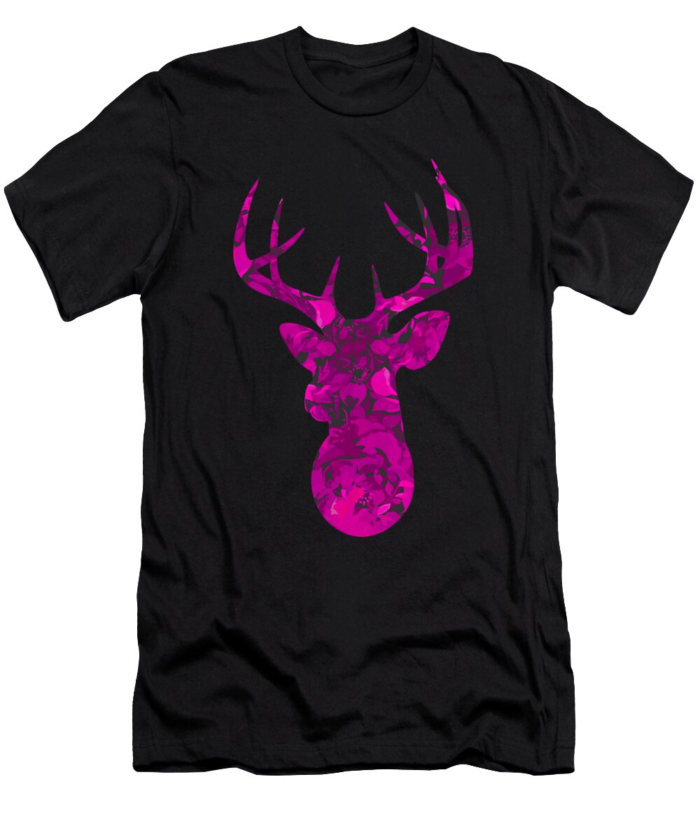 17 Abstract Dear Head Illustration Calnyto T-Shirt