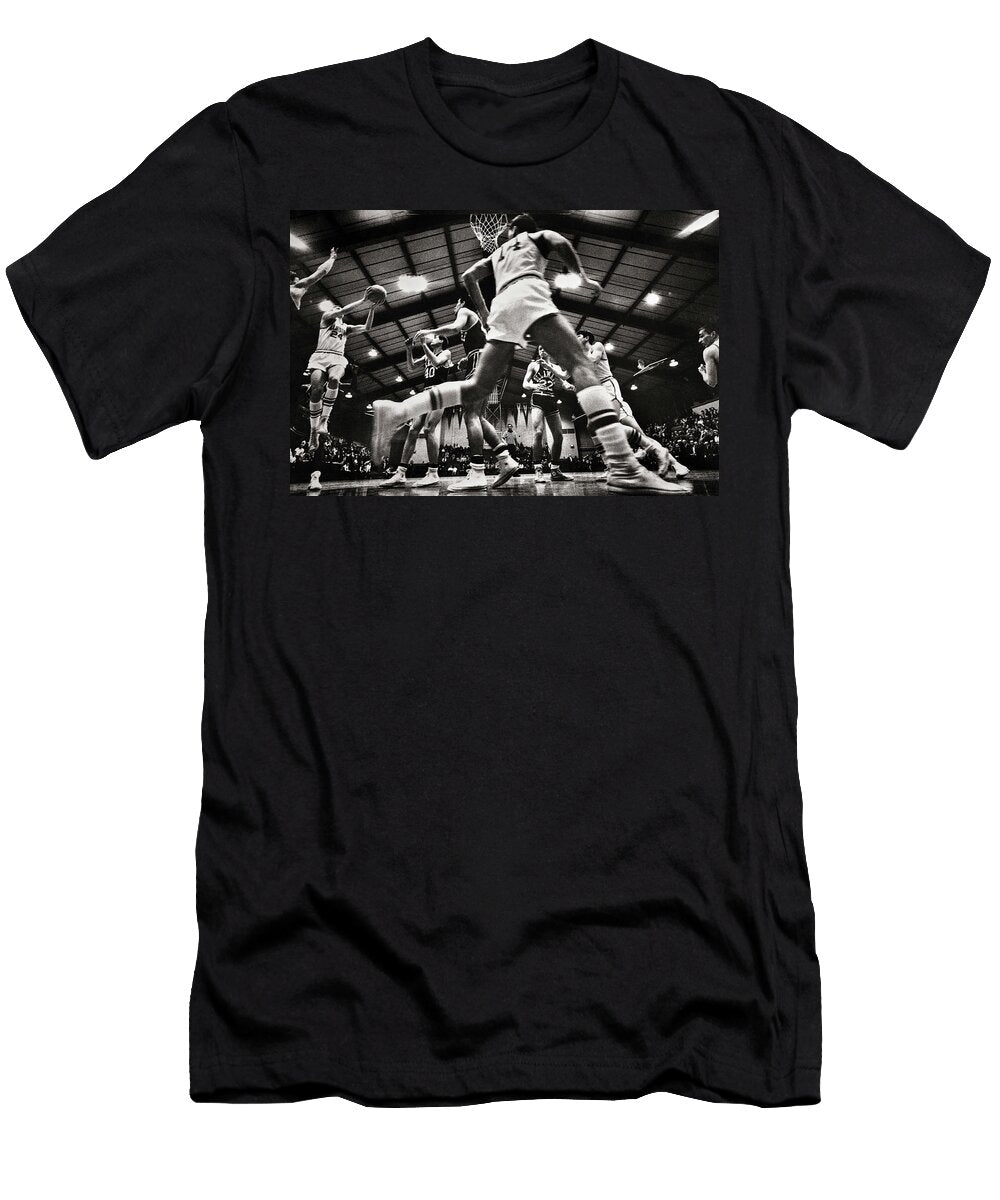1960s 1970s Collegiate Basketball Game Vintage Images T-Shirt