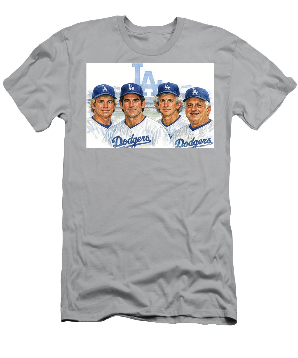 1970s Top 4 Dodger Legends All Sports T-Shirt