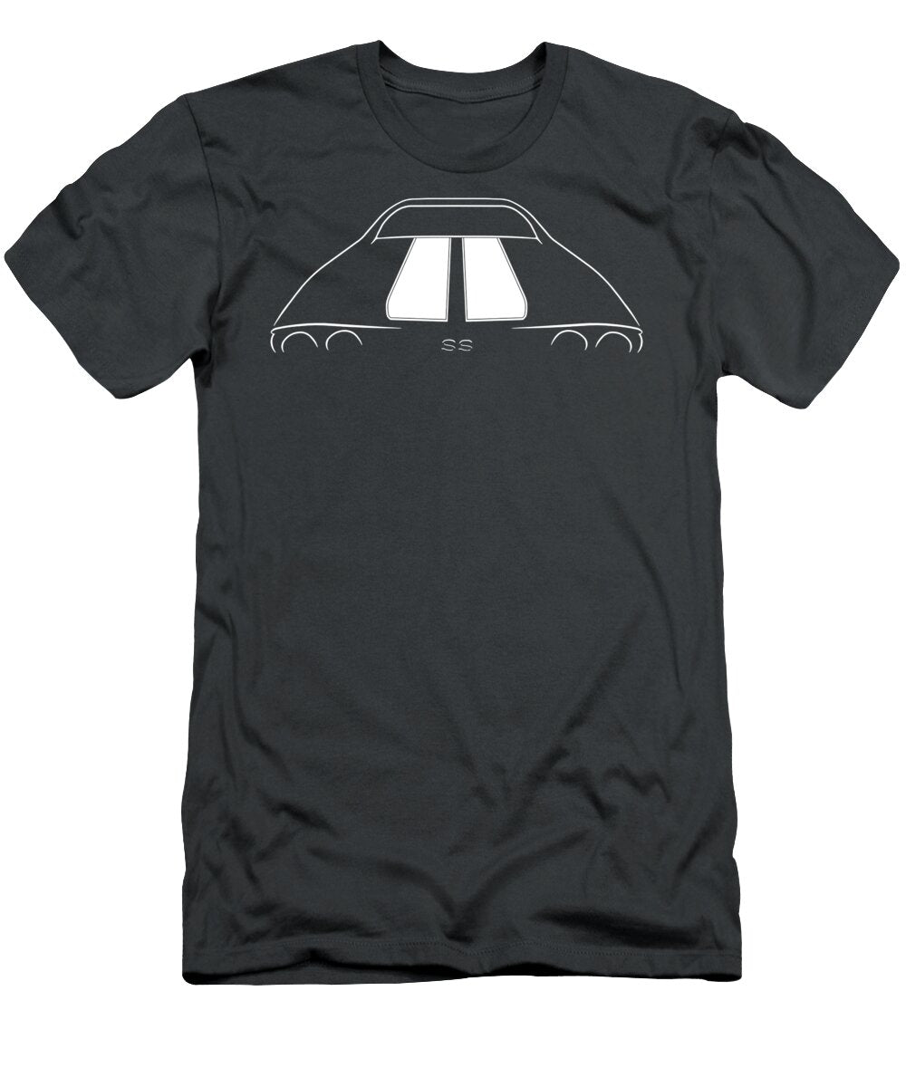 1971 Chevelle Ss Rear Stencil White Classic Nbsp Premium Nbsp Nbsp Chloe Rogers T-Shirt