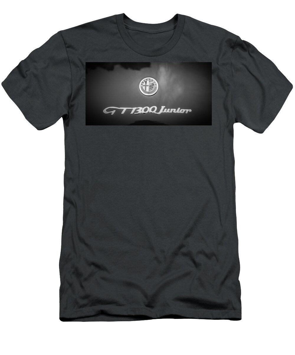 1972 Alfa Romeo Gt 1300 Junior Unificato Emblem 0875bw Jill Reger T-Shirt