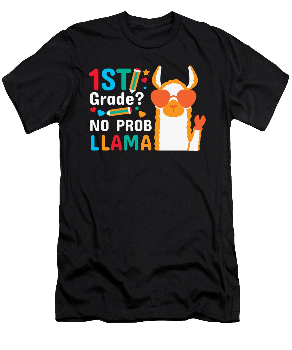 1st Grade No Prob Llama Licensed Art T-Shirt