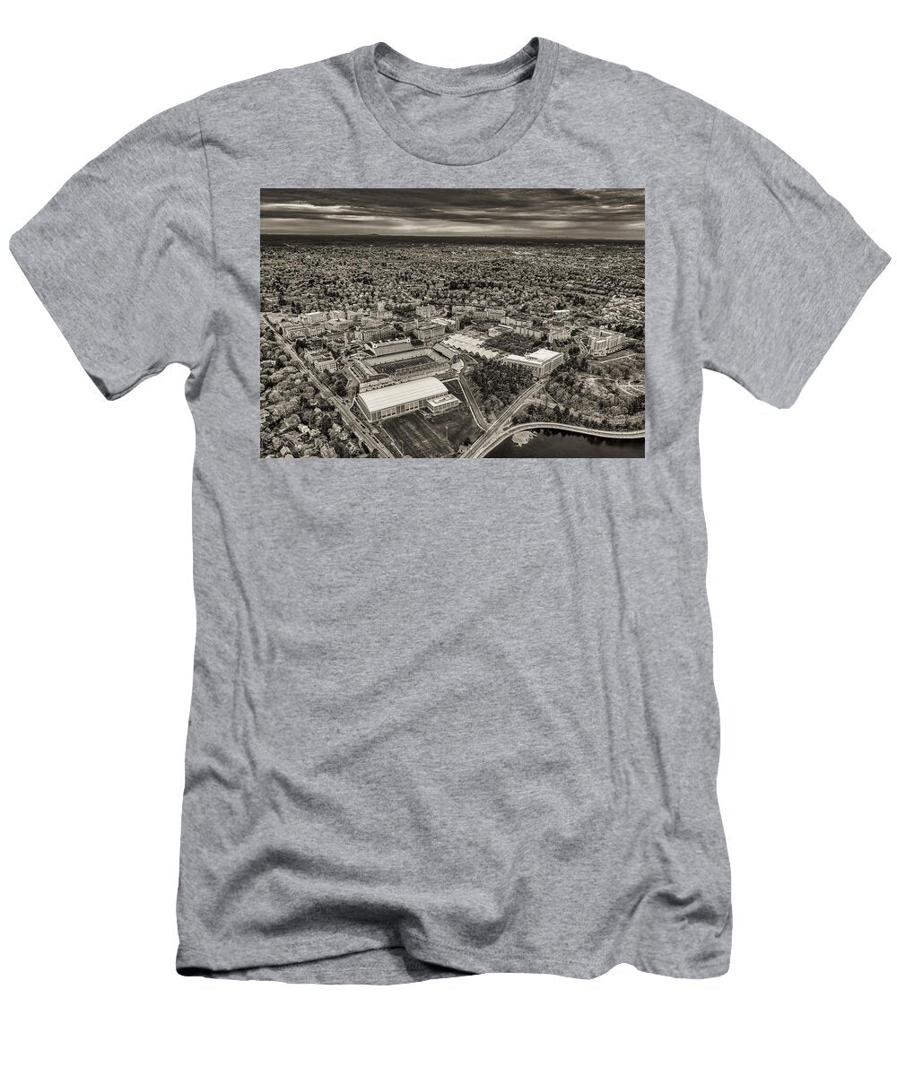 2 Aerial View of Boston College Campus Mountain Dreams T-Shirt