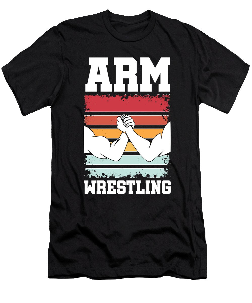2 Arm Wrestling Vintage Shirtom T-Shirt
