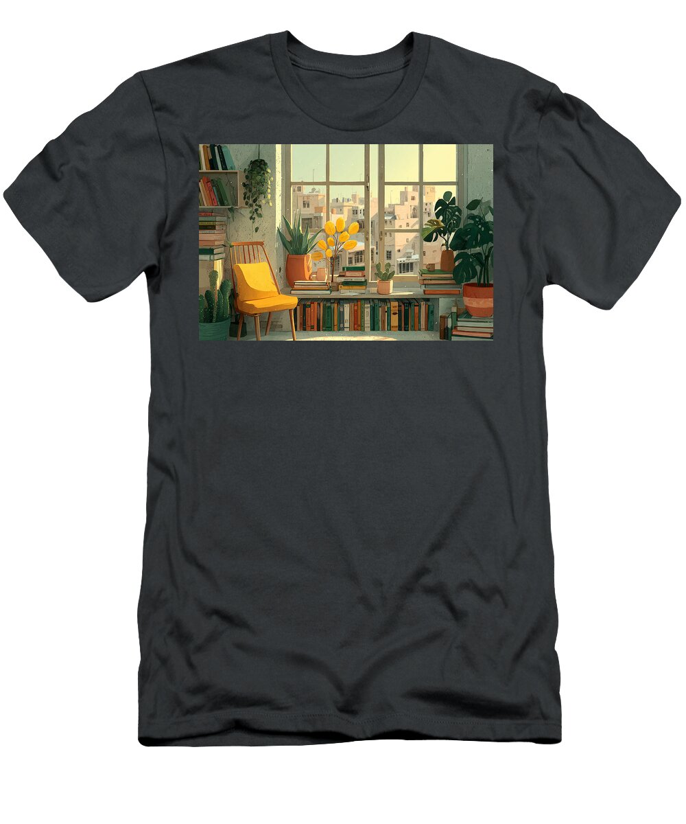 2 Cozy Reading Nook By the Window Sasa Sun T-Shirt