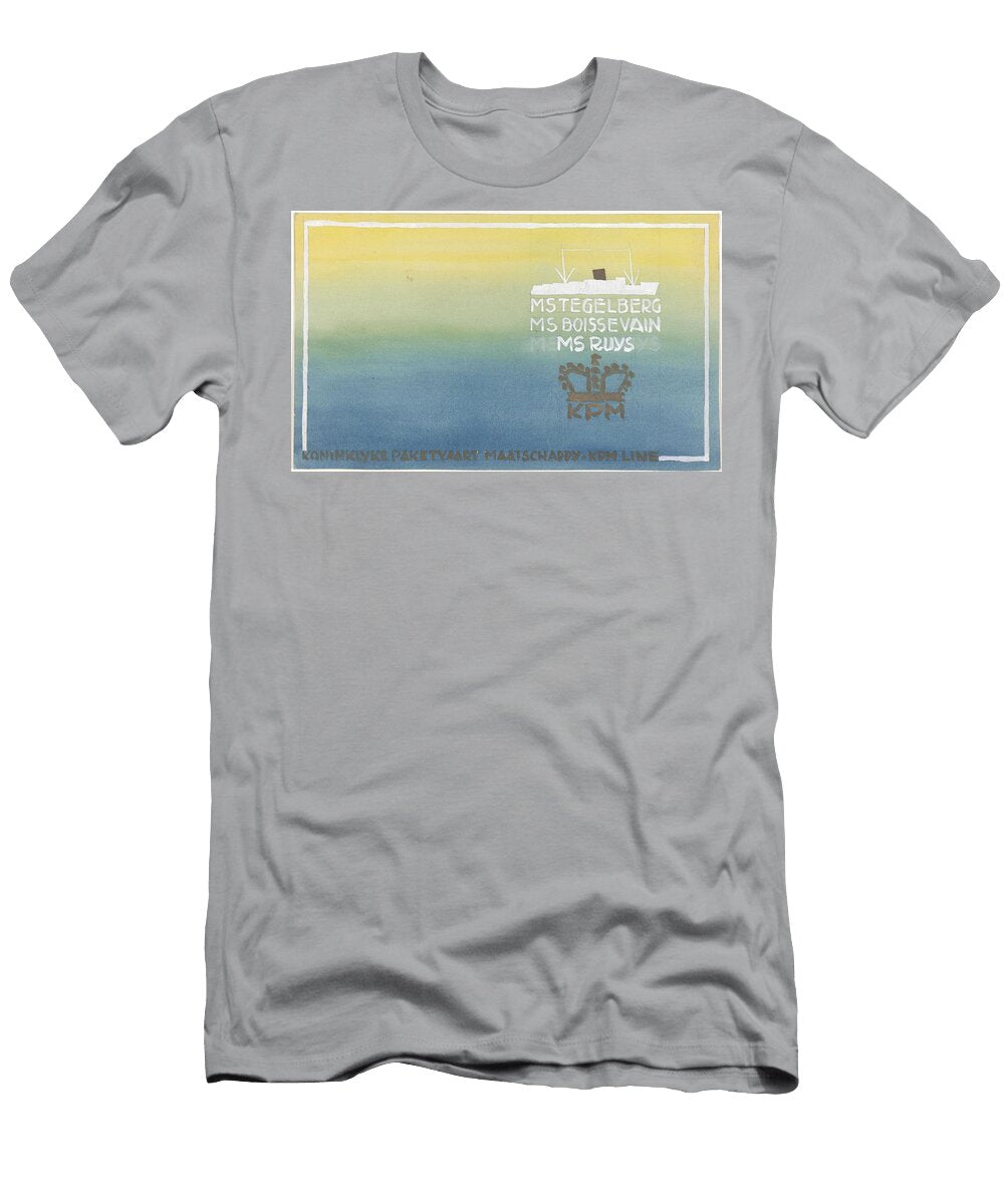 2 Design for Vignette of the Koninklijke Paketvaart Maatschappij Carel Adolph Lion Cachet 1874 194 Carel Adolph Lion Cachet T-Shirt