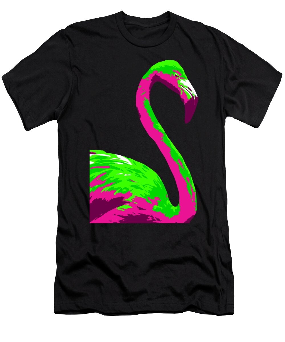 2 Flamingo Black Gryphon T-Shirt