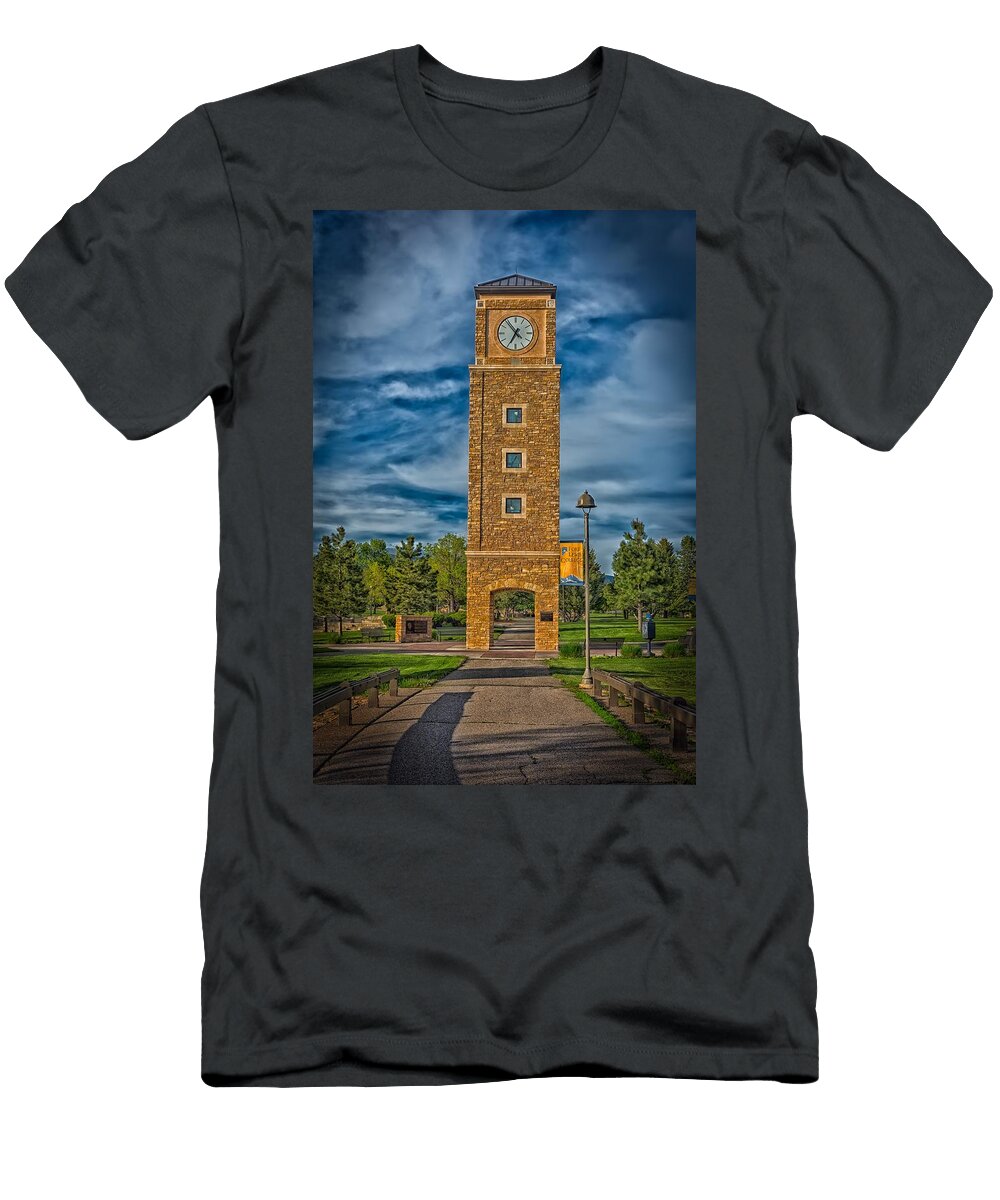 2 Fort Lewis College Clock Tower Mountain Dreams T-Shirt