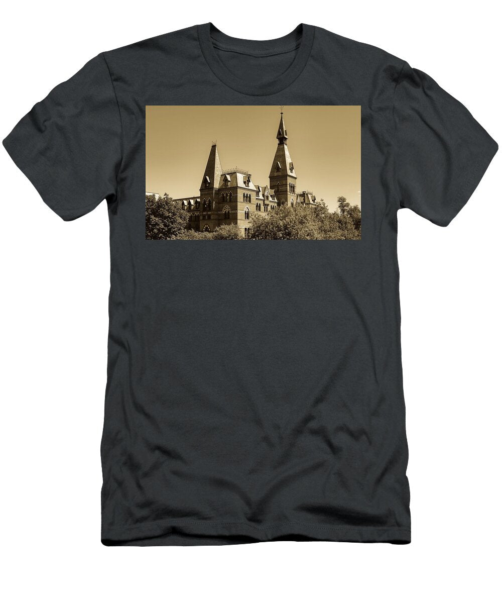 2 Historic Sage Hall Cornell University Library of Congress T-Shirt