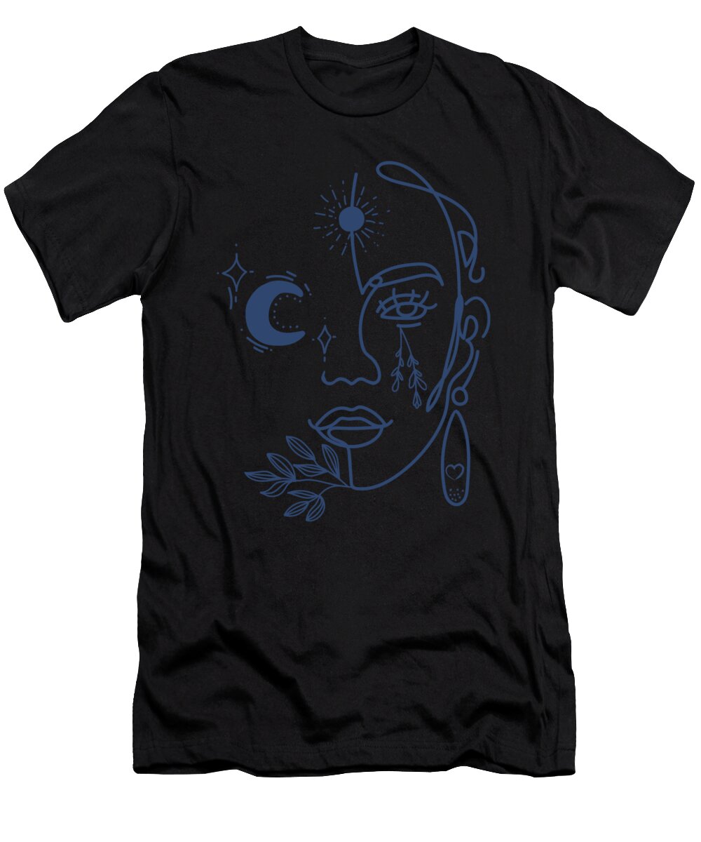 2 Lineart Woman Manuel Schmucker T-Shirt