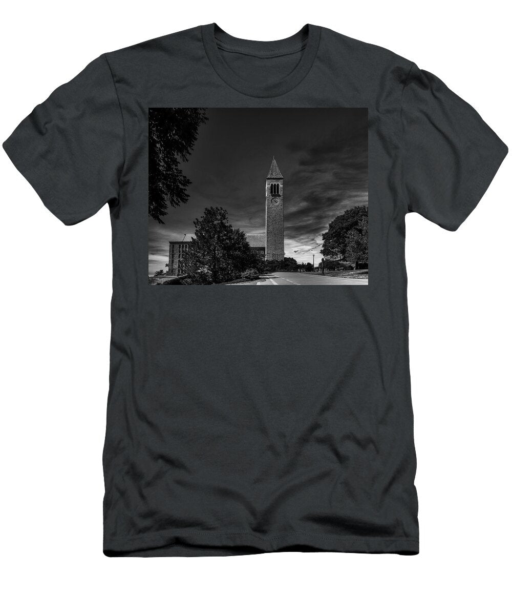 2 Mcgraw Tower and Uris Library Cornell University Mountain Dreams T-Shirt