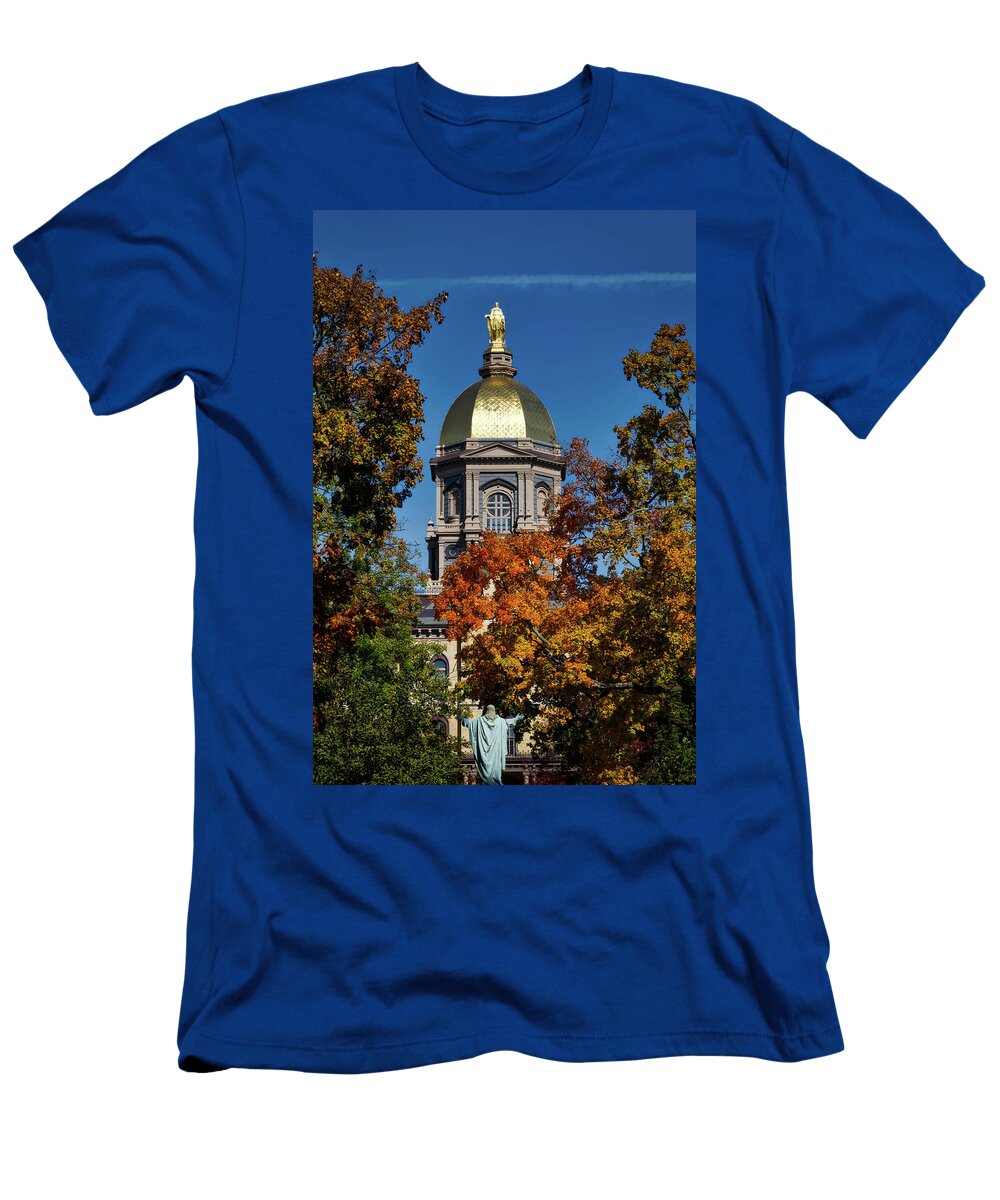 2 Notre Dames Golden Dome Mountain Dreams T-Shirt