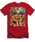 2 Pop Art Woman with Glasses Kevin Walker and Pixel Reverie T-Shirt