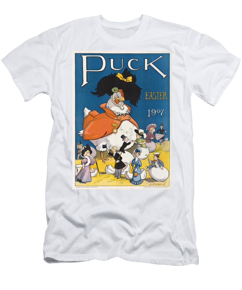 2 Puck Easter Louis Glackens American T-Shirt