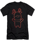 2 Reindeer Christmas Lineart Manuel Schmucker T-Shirt