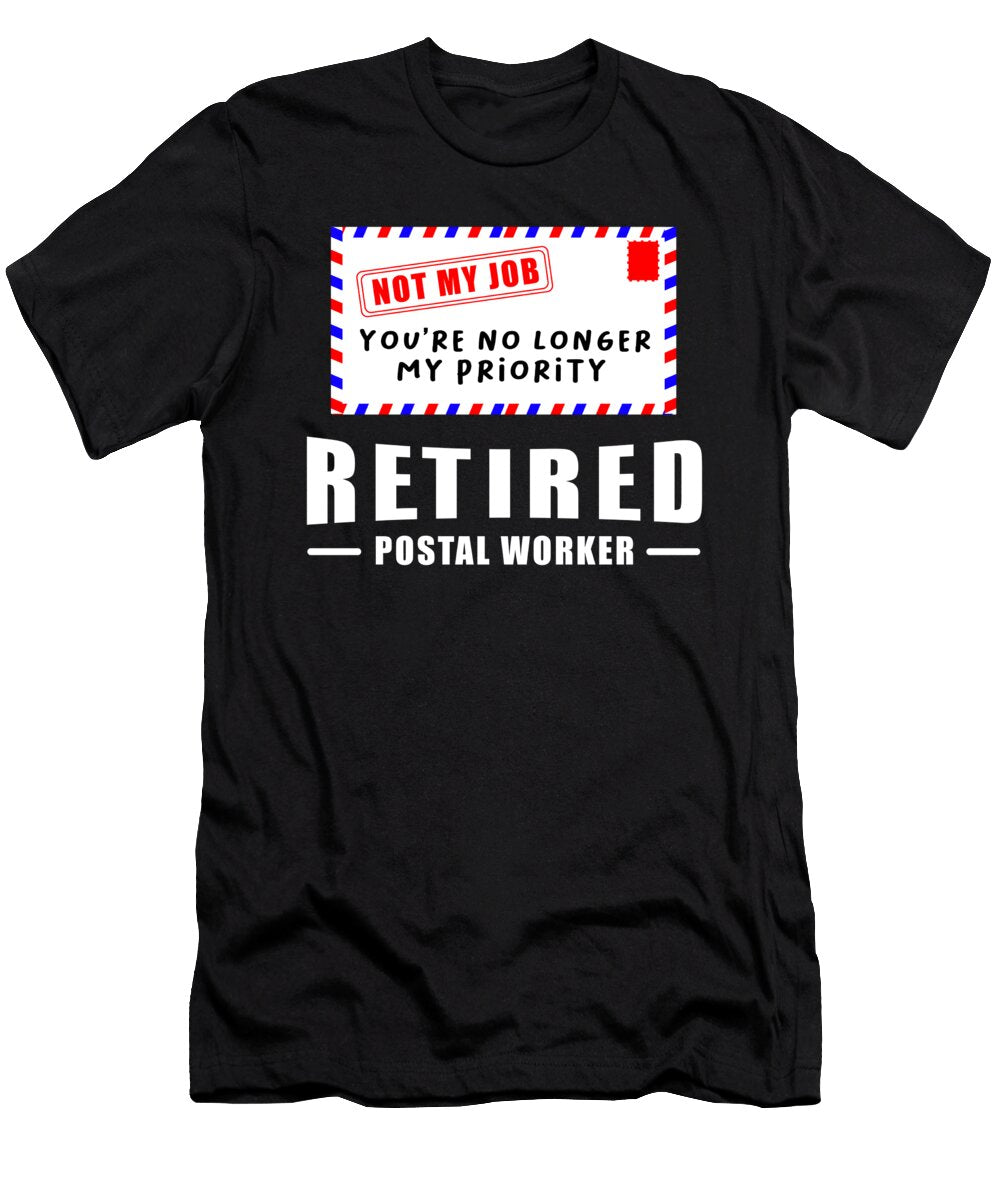 2 Retirement Post Office Retired Postal Worker Gift Teequeen2603 T-Shirt