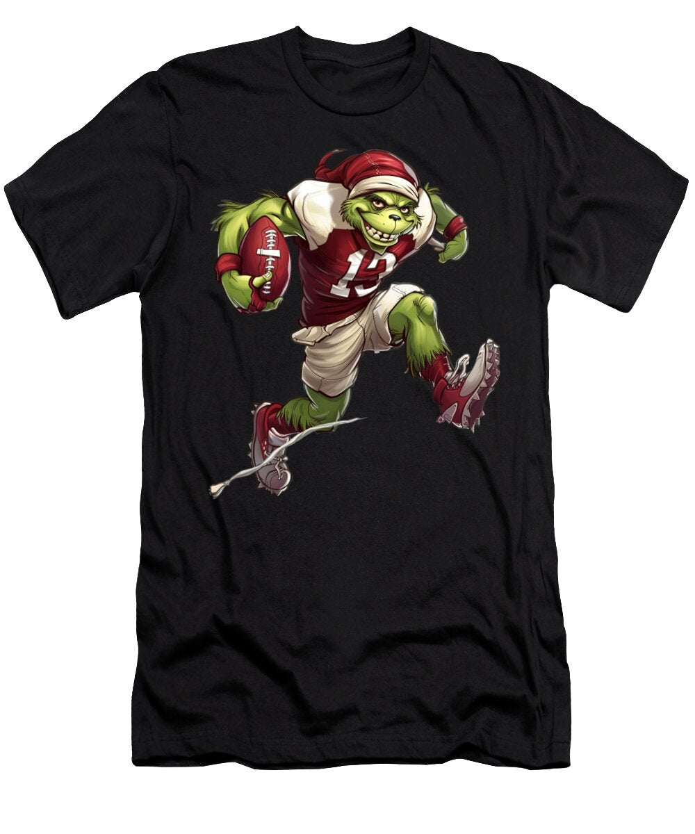 2 the Grinch Vs Cleveland Indians Logo Combat Rush T-Shirt