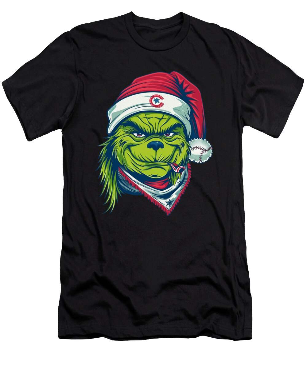 2 the Grinch Vs Cleveland Indians Logo Rivalry Rush T-Shirt