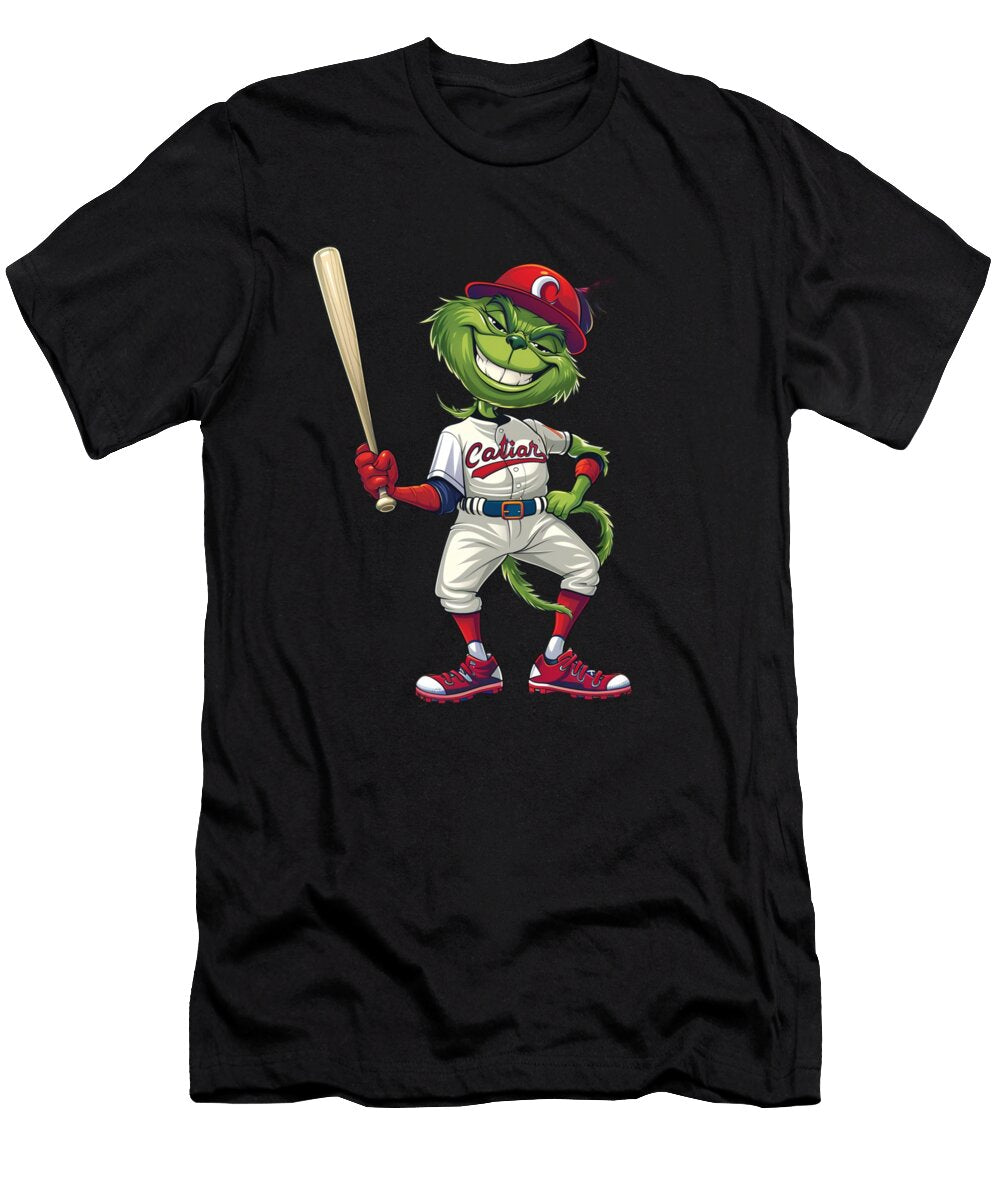 2 the Grinch Vs Cleveland Indians Logo Showdown Rush T-Shirt