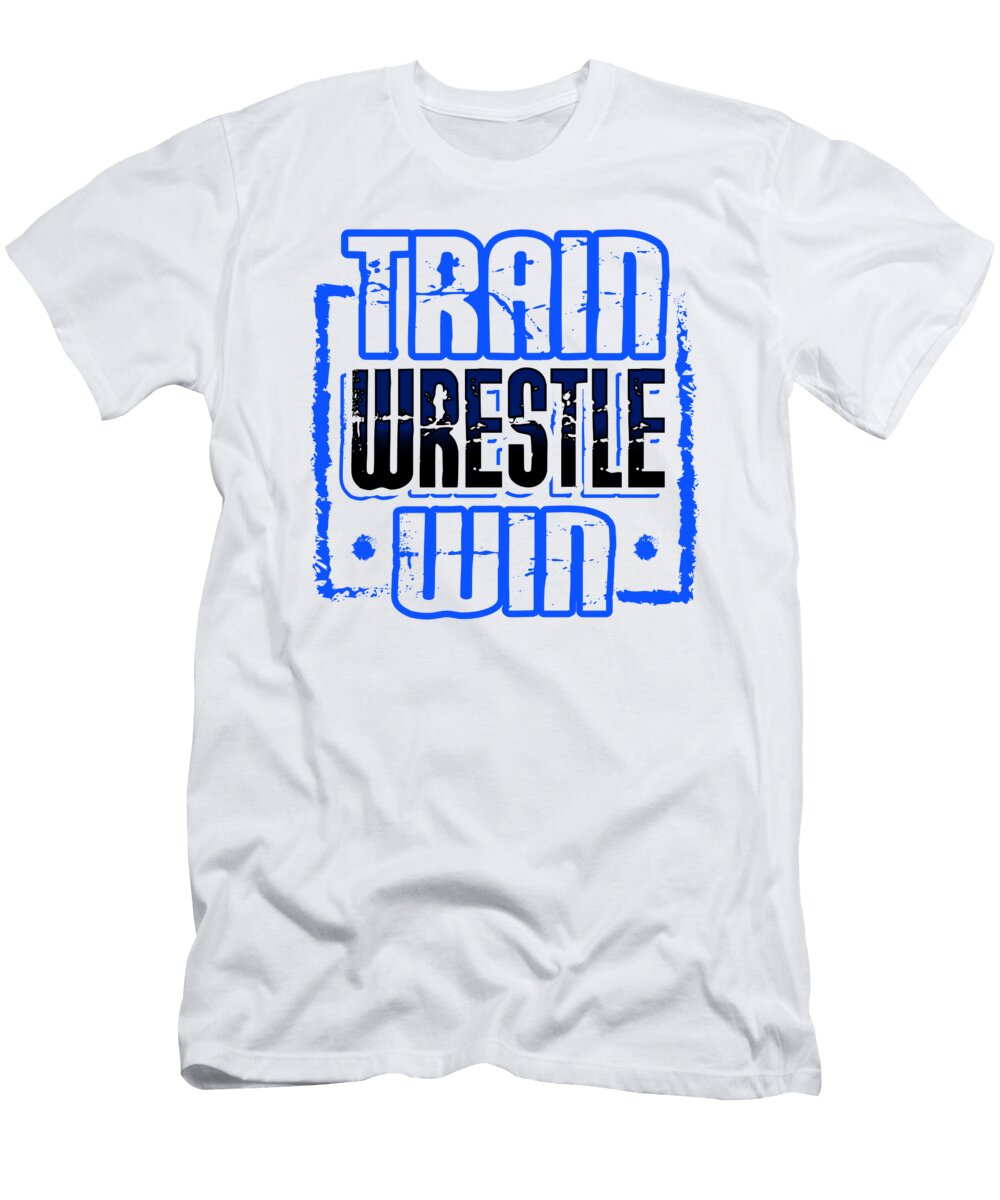 2 Train Wrestle Win Fun Wrestler Gift Kanig Designs T-Shirt