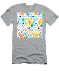 2 Tribal Wall Stencils Watercolor Vibrant Colors By Asar Studios Celestial Images T-Shirt