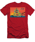 2 Usna Sunset Sail Joe Barsin T-Shirt