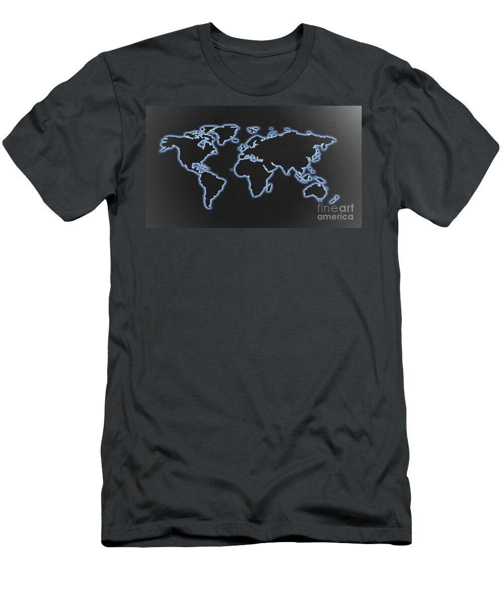 2 World Map Allan Swart T-Shirt