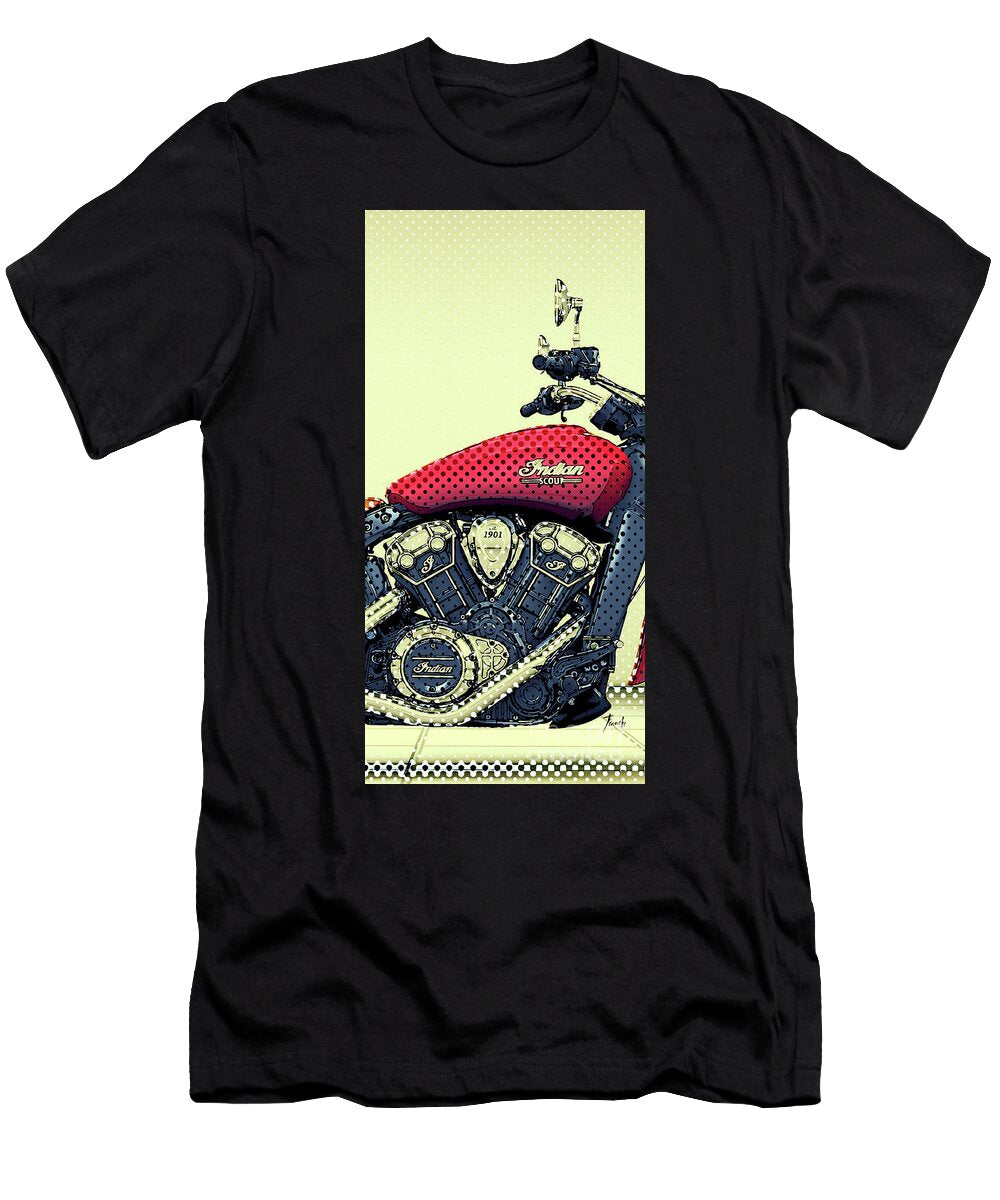 2016 Scout Absabstract Art Brush and Bike T-Shirt