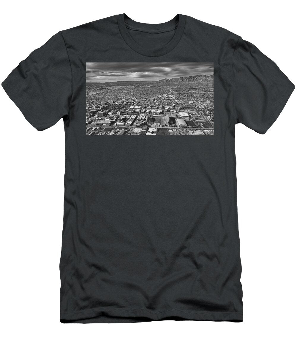 3 Aerial View of the University of Arizona Campus Mountain Dreams T-Shirt