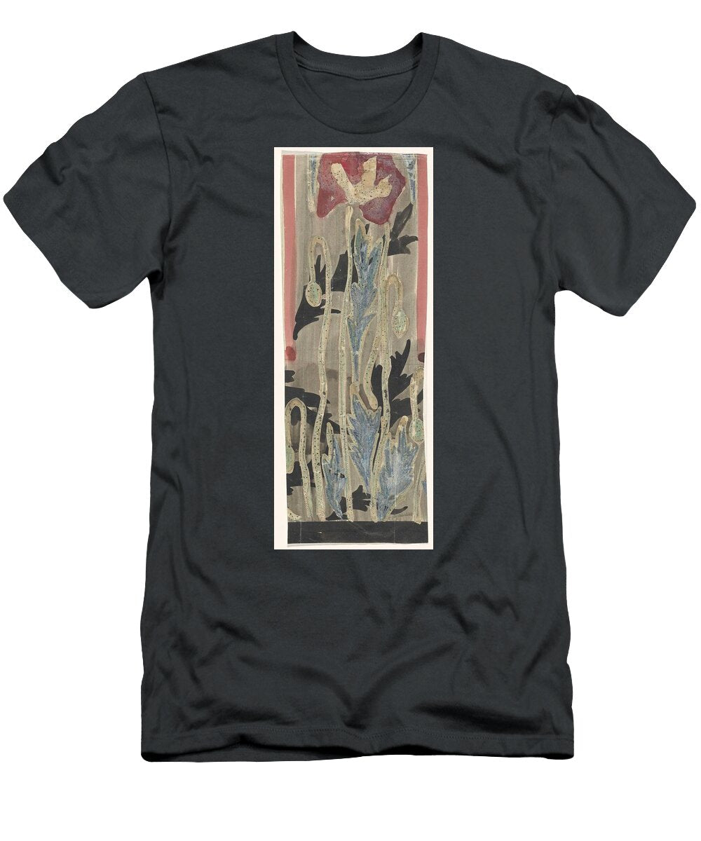 3 Design with Poppies for the Edge of the Tapestry View of Florence Carel Adolph Lion Cachet 1874 Carel Adolph Lion Cachet T-Shirt