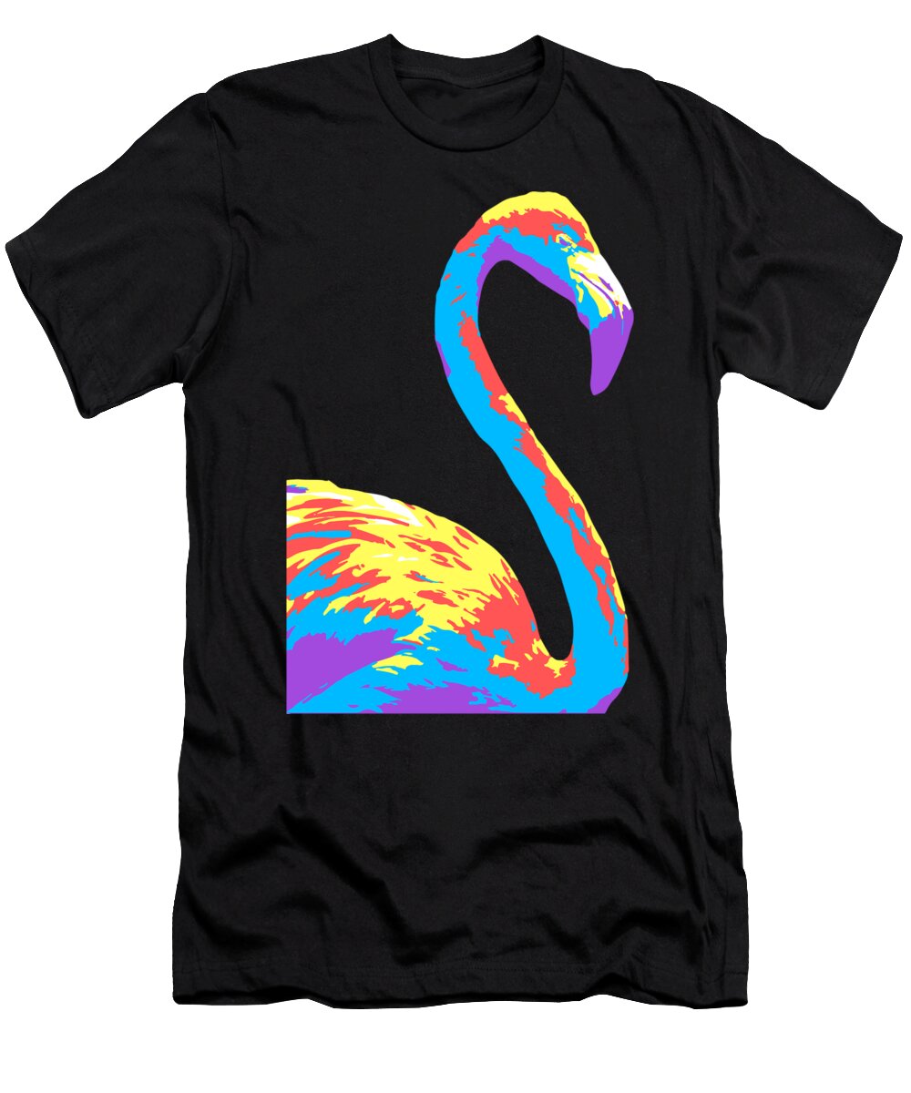 3 Flamingo Black Gryphon T-Shirt