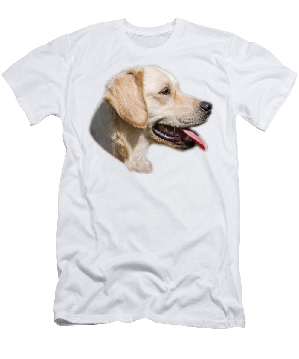 3 Golden Retriever Portrait George Atsametakis T-Shirt