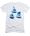 3 Little Blue Sailing Boats Frank Tschakert T-Shirt