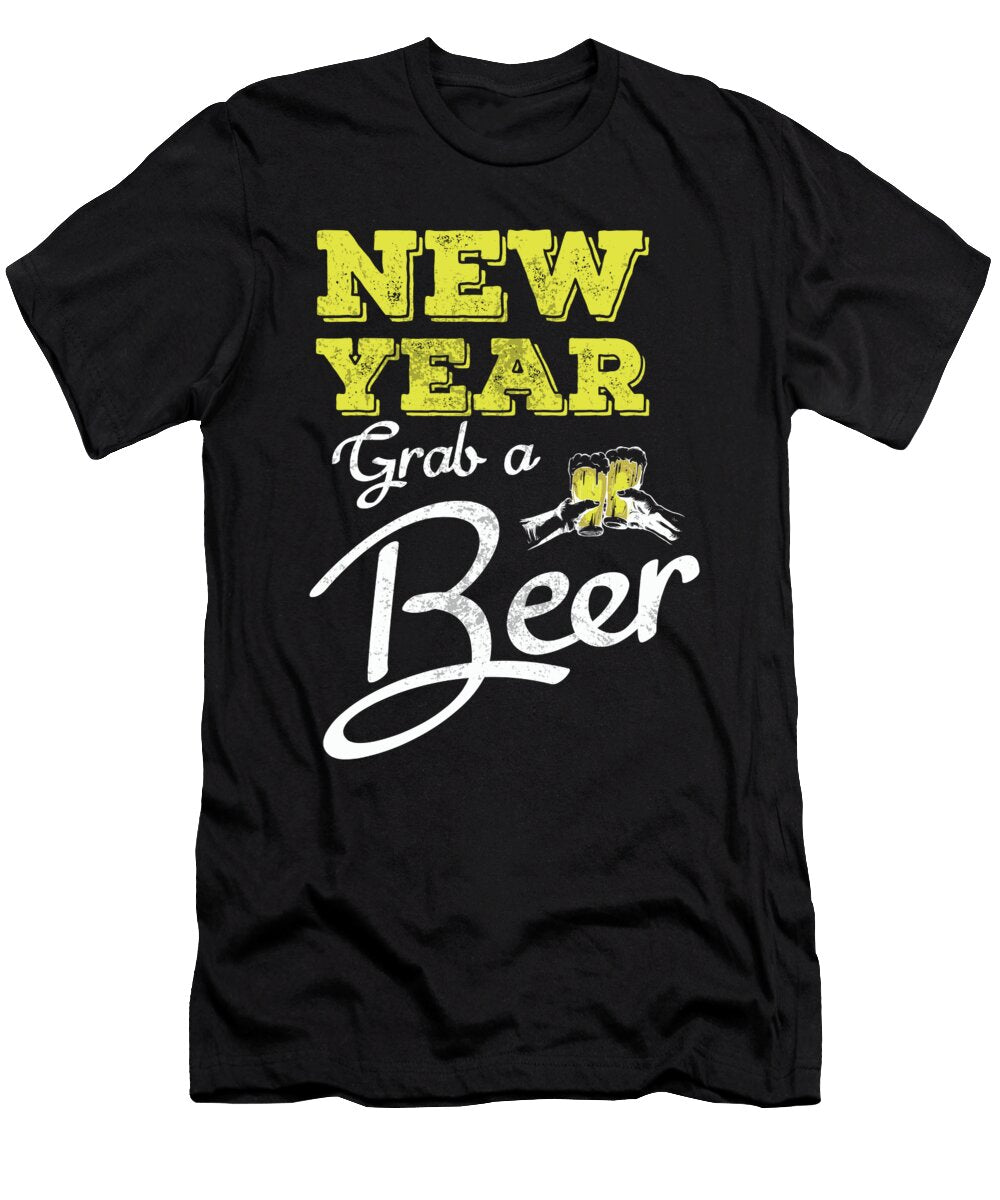 3 New Year Grab a Beer Fireworks 2020 Gift Haselshirt T-Shirt