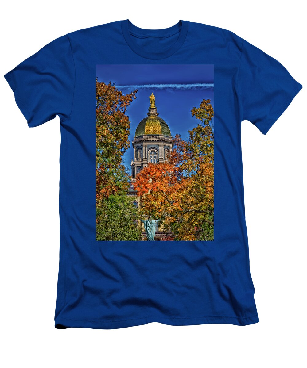 3 Notre Dames Golden Dome Mountain Dreams T-Shirt