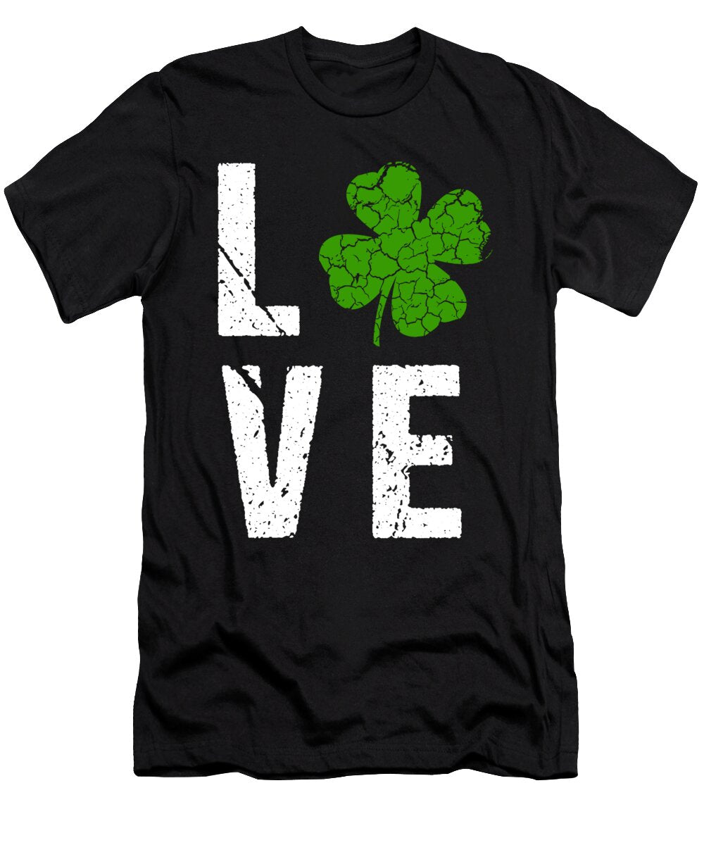 3 St Patricks Day Lucky Clover Shamrock Gift Idea Haselshirt T-Shirt